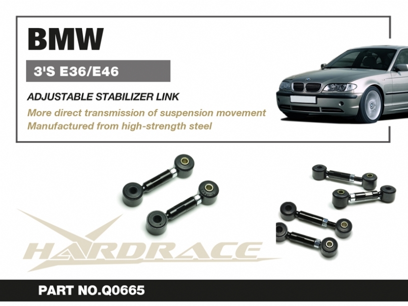 KW Suspension Sway Bar End Links For BMW E36, E46 M3 – Pair, Front, For Inox-line Coilovers